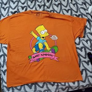 The Simpsons Bart Simpson Men's XL Graphic Tee Shirt Disney Fox